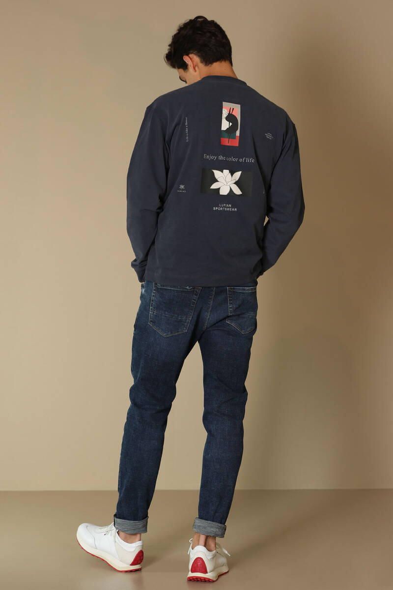Orsa Erkek Sweatshirt Lacivert - 4