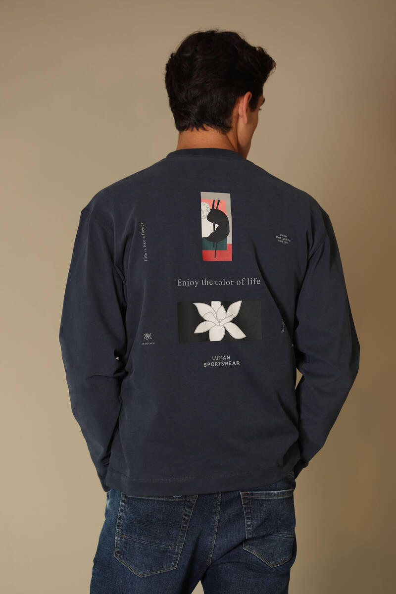 Orsa Erkek Sweatshirt Lacivert - 5