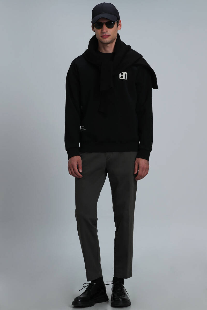 Owen Erkek Sweatshirt Siyah - 2