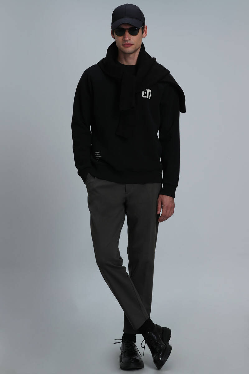 Owen Erkek Sweatshirt Siyah - 4