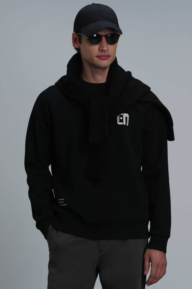 Owen Erkek Sweatshirt Siyah - 5