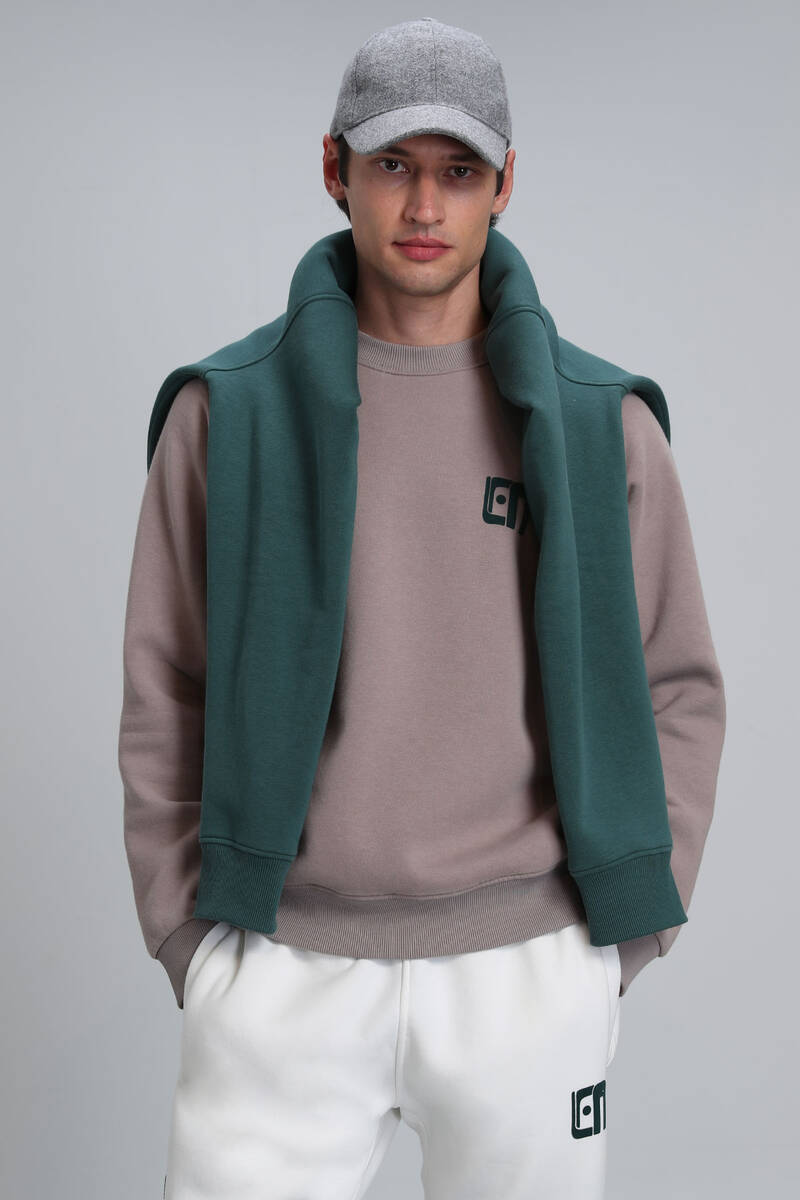 Owen Erkek Sweatshirt Vizon - 1