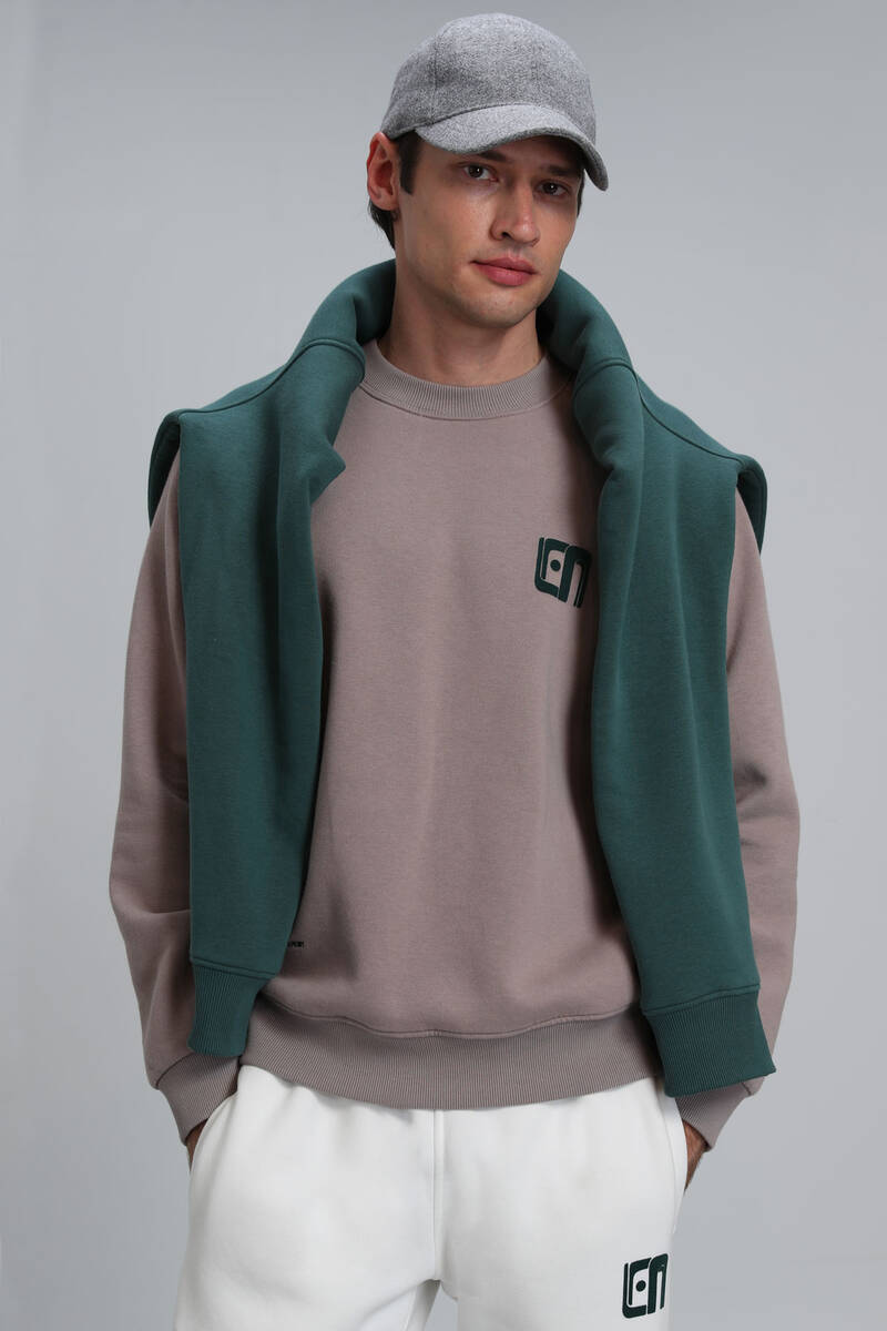 Owen Erkek Sweatshirt Vizon - 5