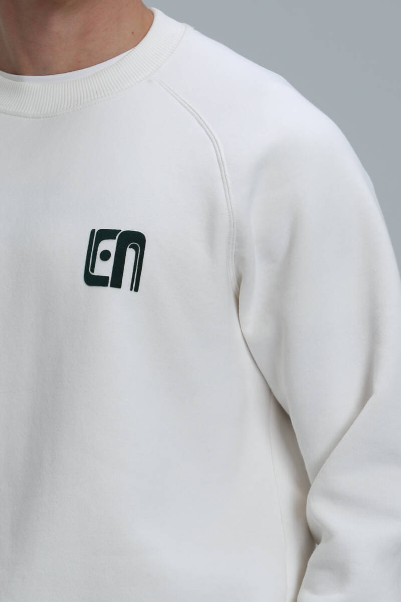 Owen Men's Sweatshirt Off White - 4