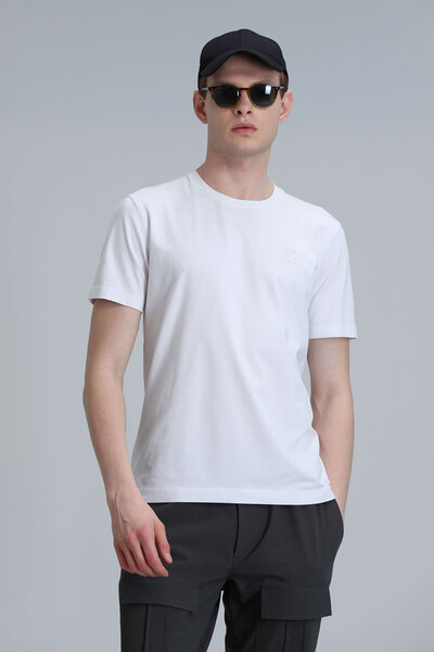 Pablo Modern Grafik T-Shirt Beyaz 