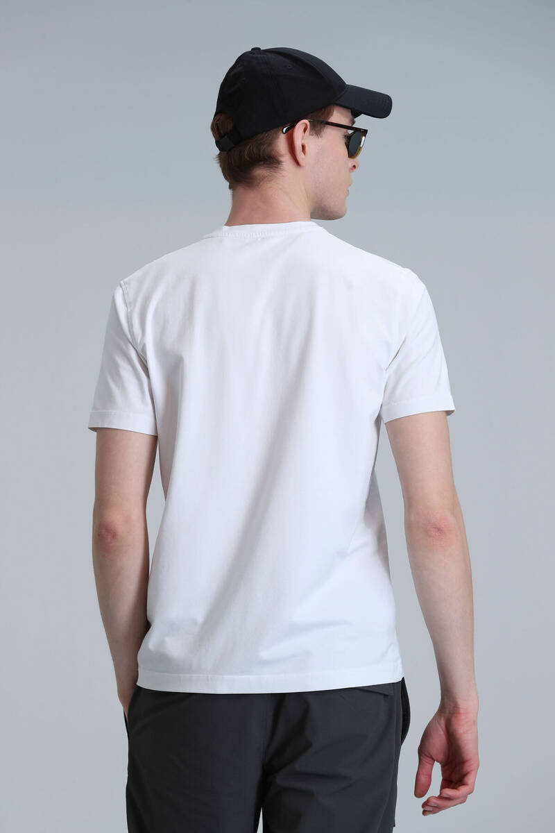 Pablo Modern Grafik T-Shirt Beyaz - 6