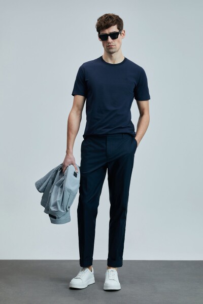 Pablo Modern Grafik T- Shirt Lacivert - LUFIAN (1)