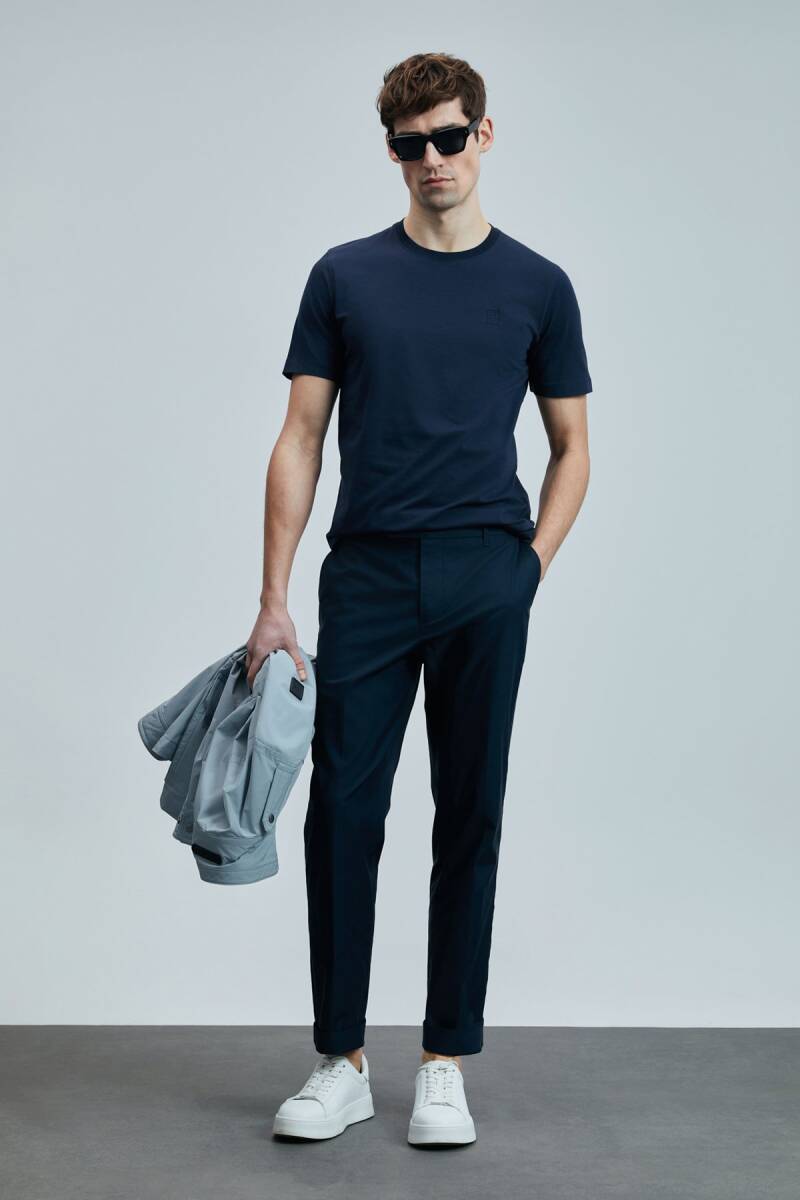 Pablo Modern Grafik T- Shirt Lacivert - 2