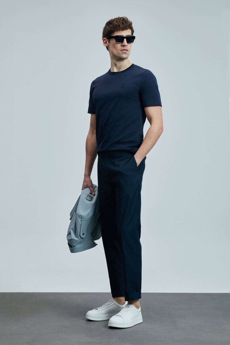 Pablo Modern Grafik T- Shirt Lacivert - 4