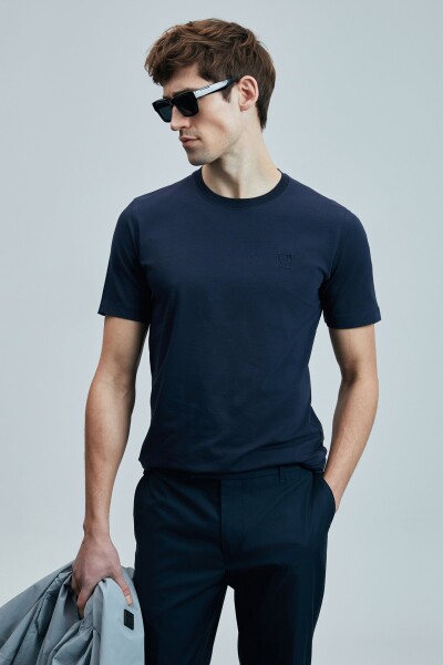 Pablo Modern Grafik T- Shirt Lacivert - 5