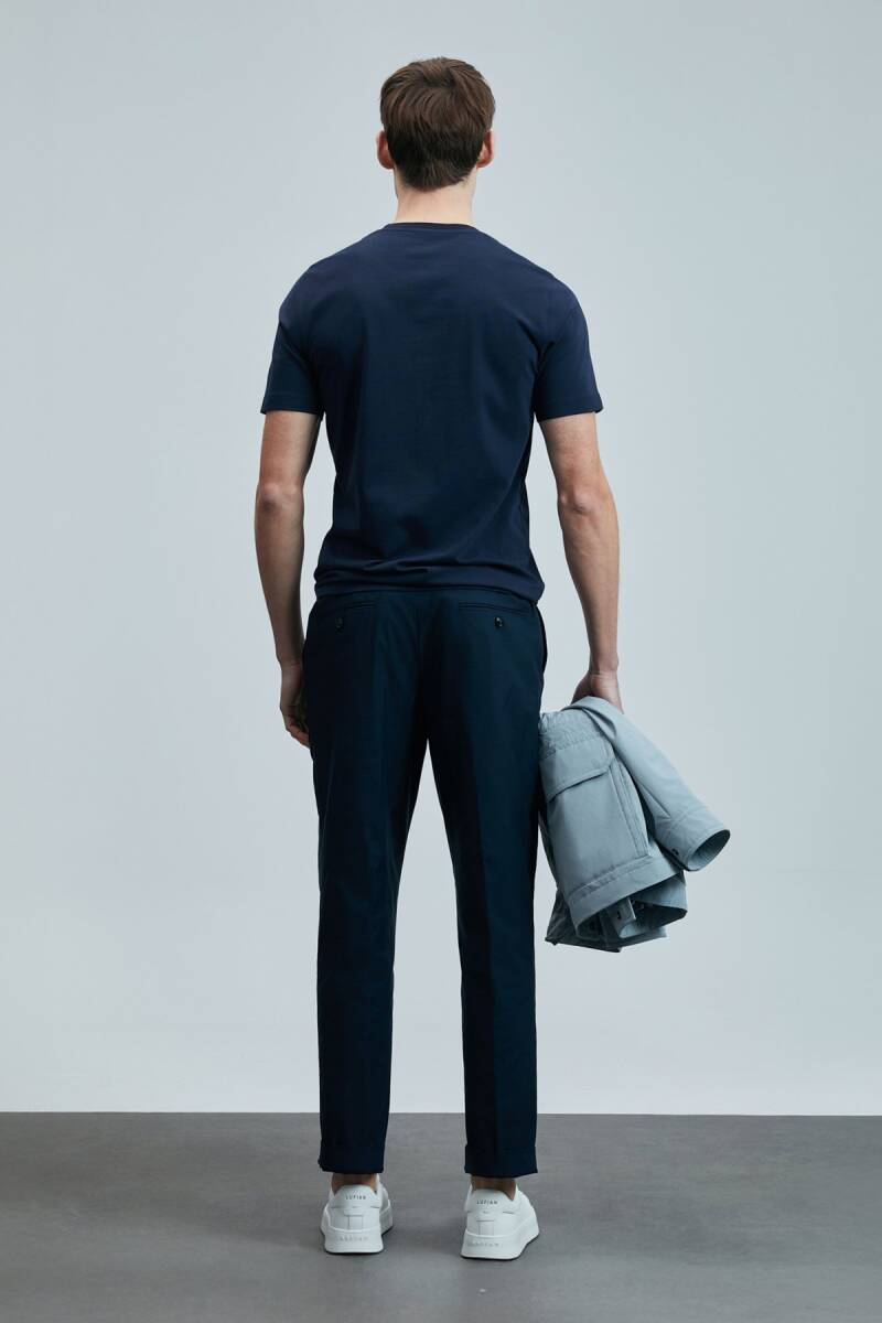 Pablo Modern Grafik T- Shirt Lacivert - 6