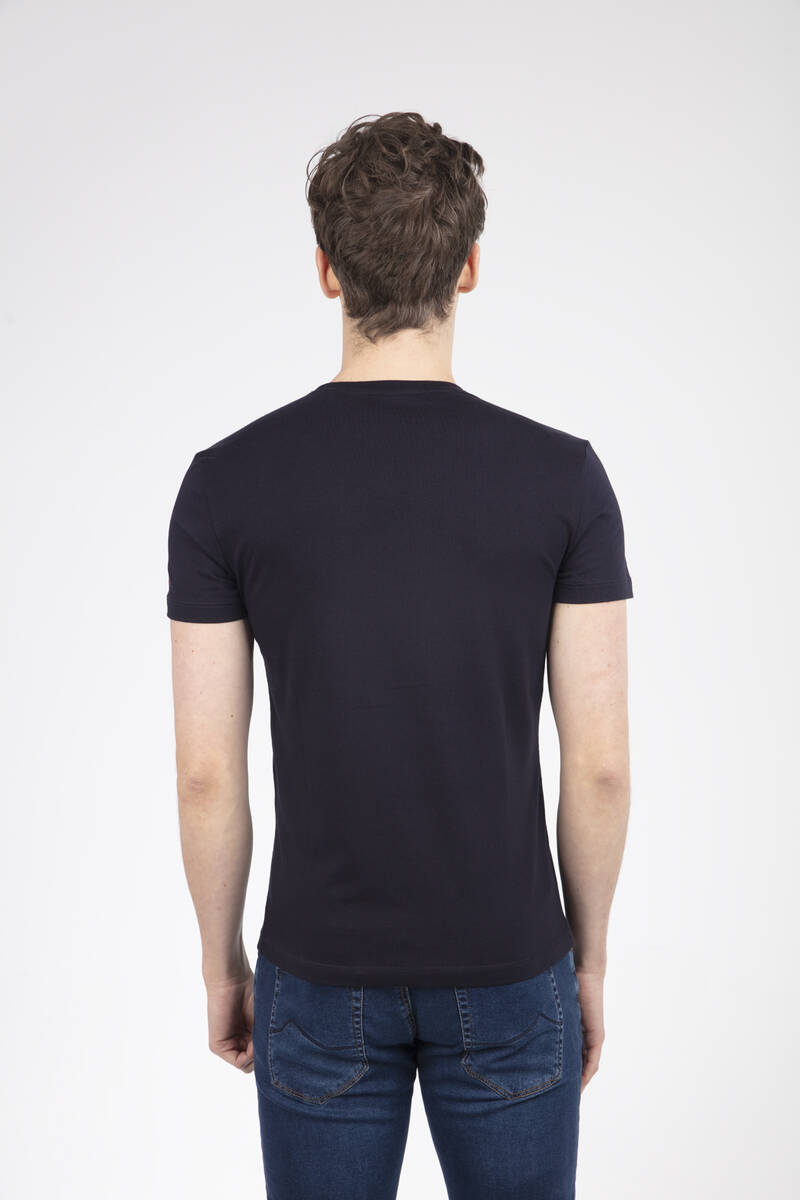 Pale Men's T-Shirt Navy Blue - 4