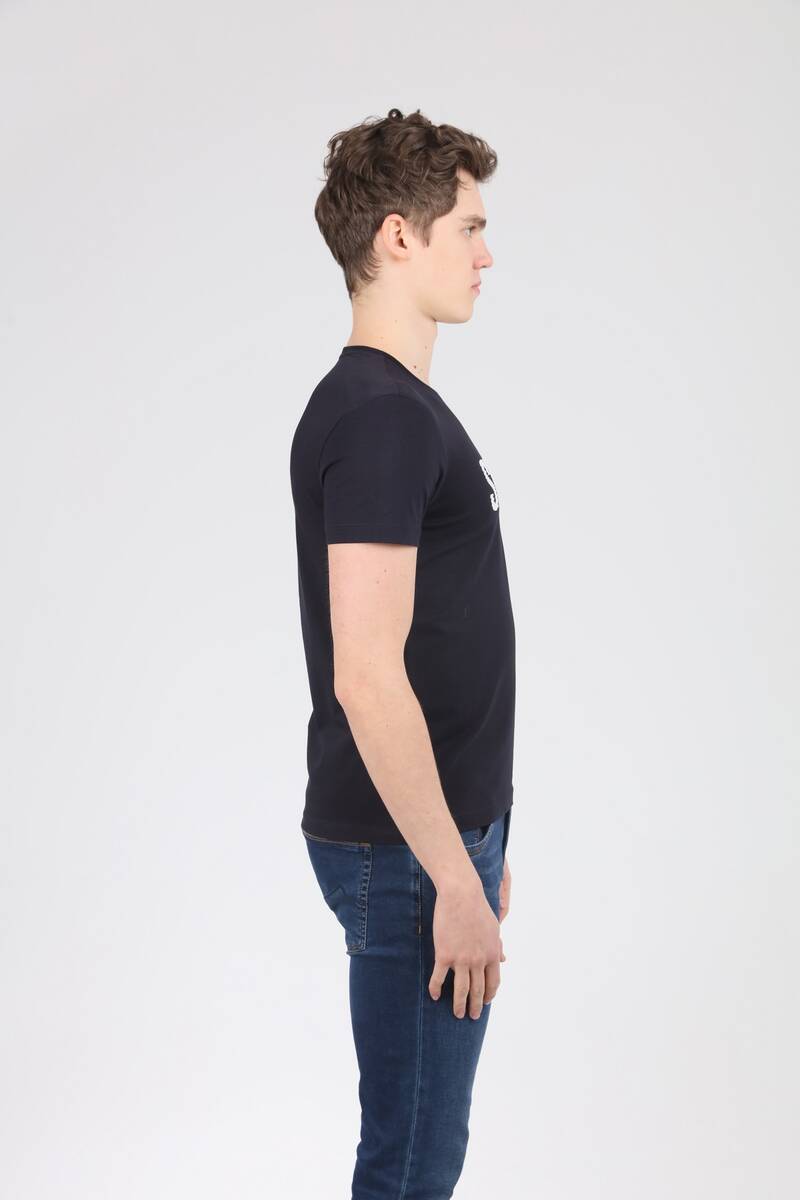Pale Men's T-Shirt Navy Blue - 3