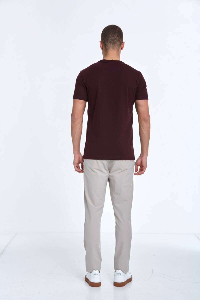 Palm Printed Cotton Crew Neck T-Shirt - 5