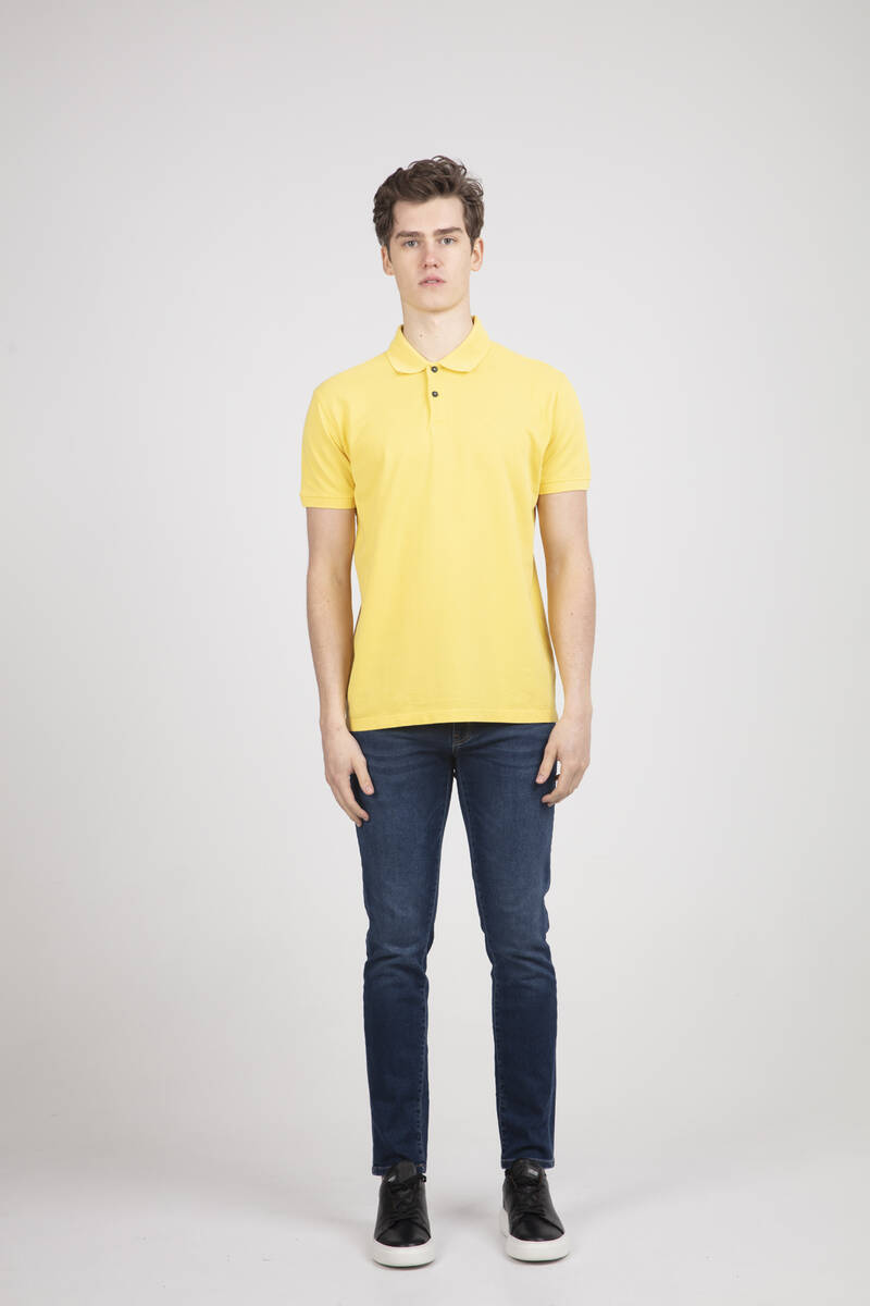Мужская футболка Parker Polo желтая - 2