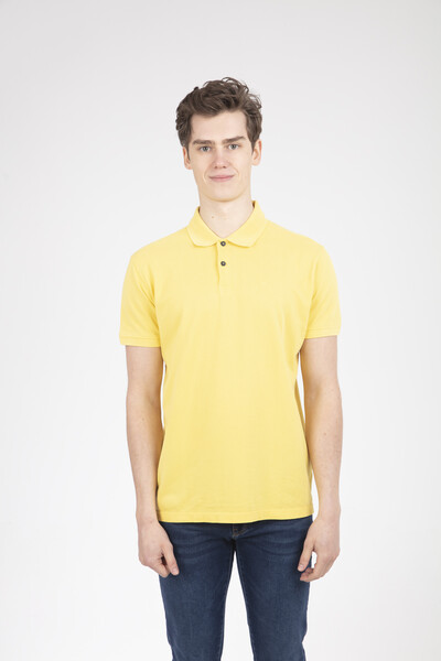 Мужская футболка Parker Polo желтая 