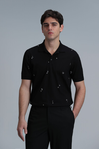 Pascal Smart Men's Polo T-Shirt Black - 1