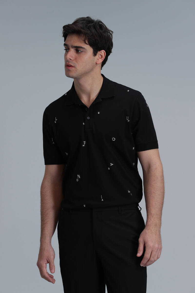 Pascal Smart Men's Polo T-Shirt Black - 3