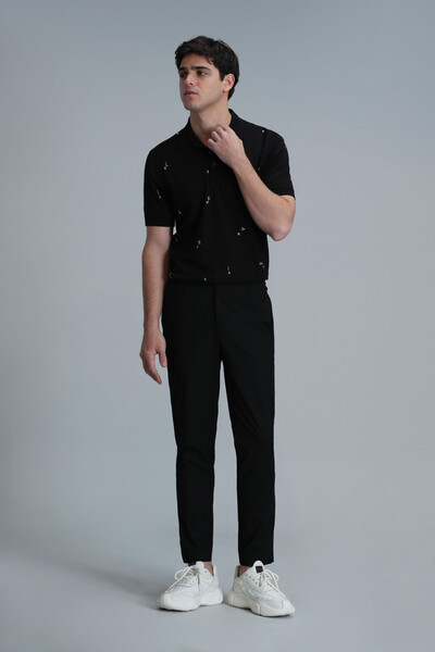 Pascal Smart Men's Polo T-Shirt Black - 5