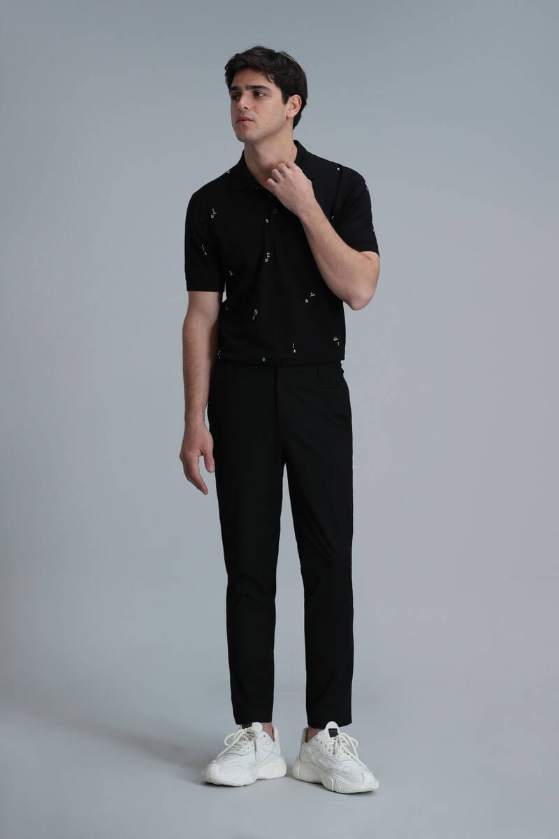 Pascal Smart Men's Polo T-Shirt Black - 5
