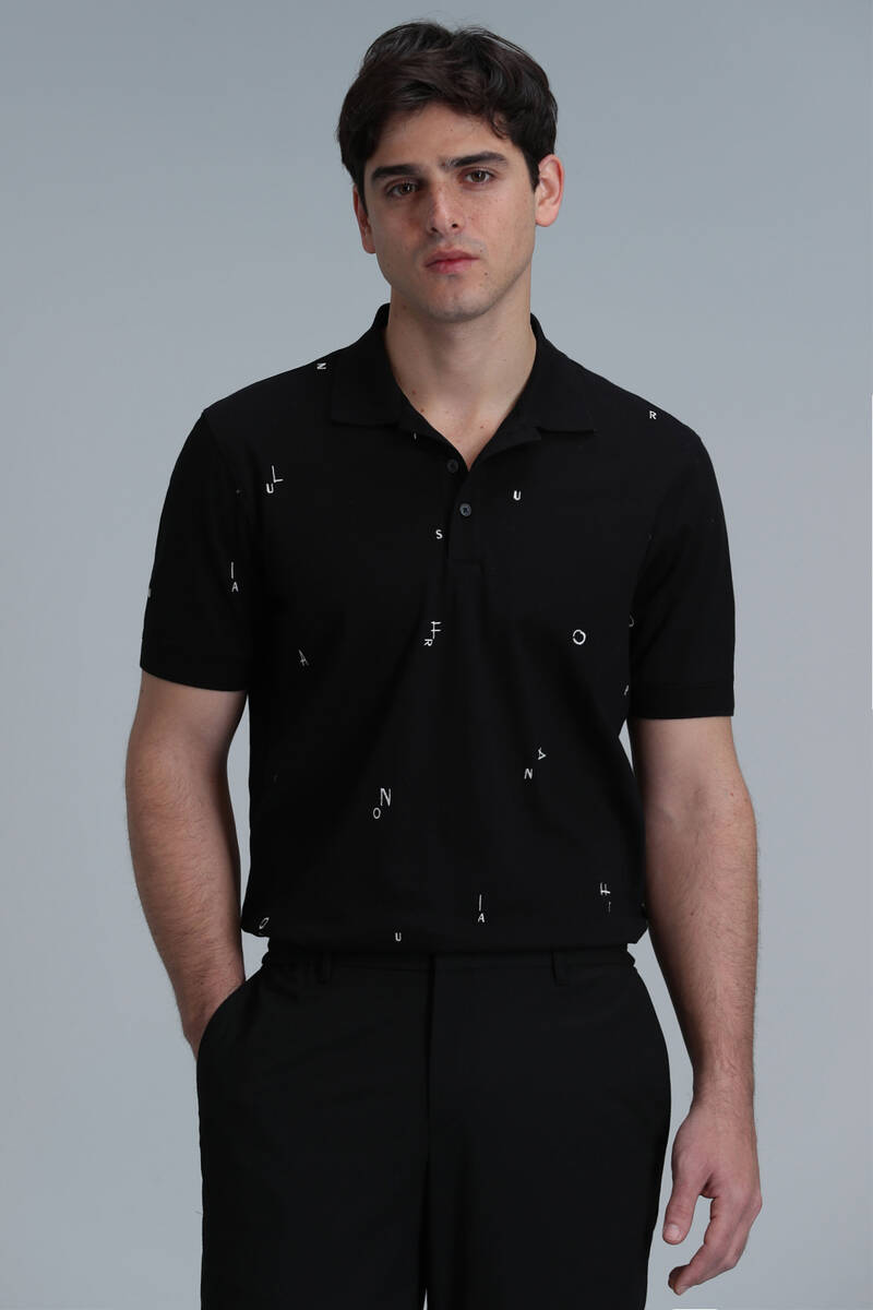 Pascal Smart Men's Polo T-Shirt Black - 6