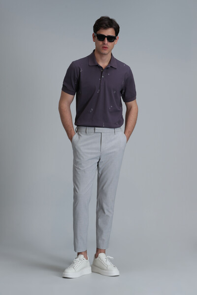 Pascal Smart Men's Polo T-Shirt Plum - 2