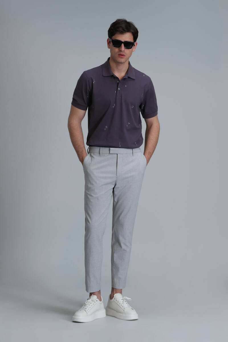 Pascal Smart Men's Polo T-Shirt Plum - 2