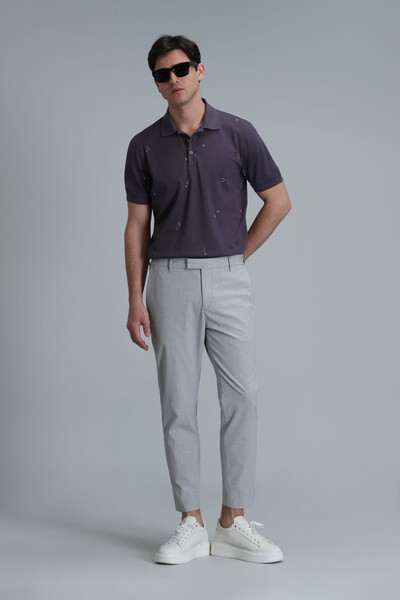 Pascal Smart Men's Polo T-Shirt Plum - 4