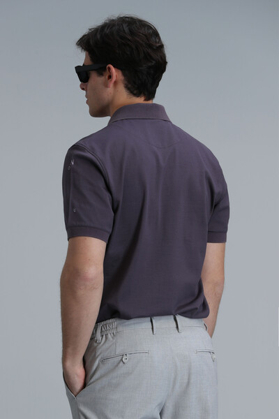 Pascal Smart Men's Polo T-Shirt Plum - 6