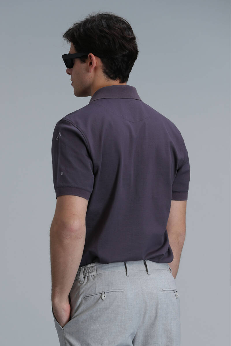 Pascal Smart Men's Polo T-Shirt Plum - 6
