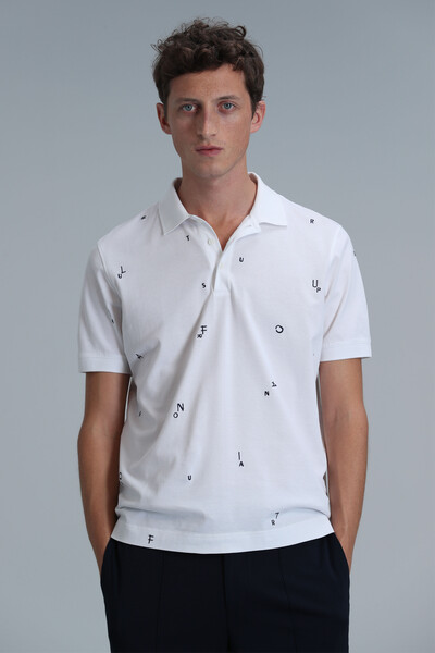 Pascal Smart Men's Polo T-Shirt White - 3