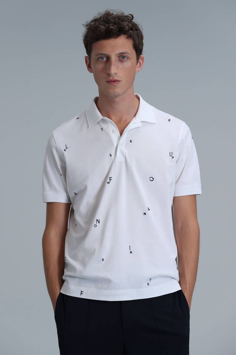 Pascal Smart Men's Polo T-Shirt White - 3