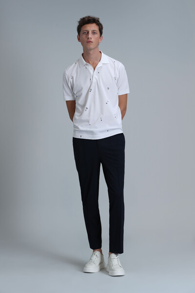 Pascal Smart Men's Polo T-Shirt White - 4