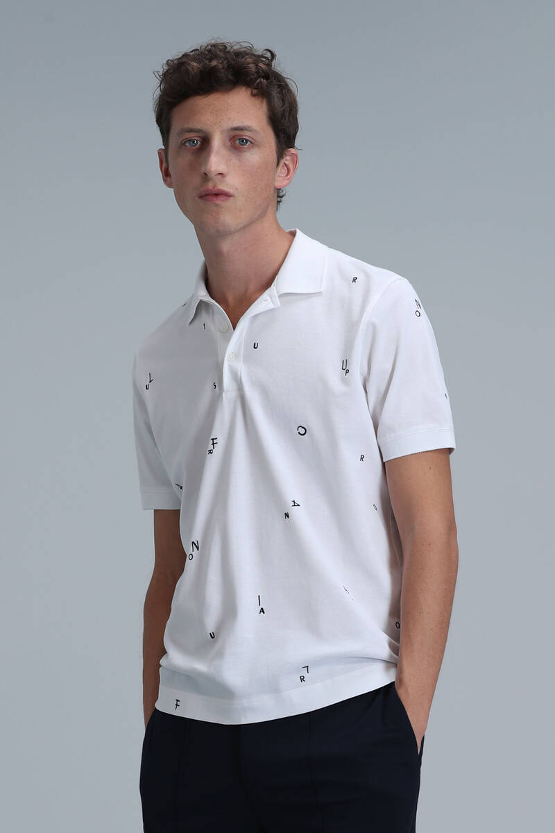 Pascal Smart Men's Polo T-Shirt White - 5