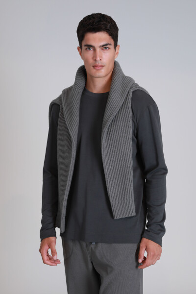 Patrice Erkek Uzun Kol Tişört Haki - 3