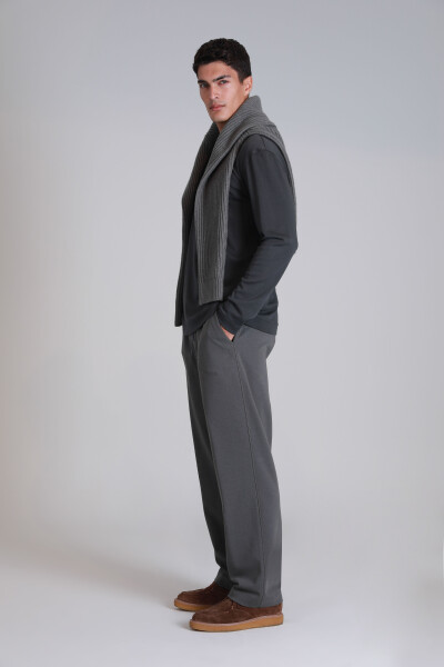 Patrice Erkek Uzun Kol Tişört Haki - 4