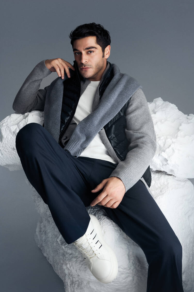 Patrice Erkek Uzun Kol Tişört Kırık Beyaz - 1