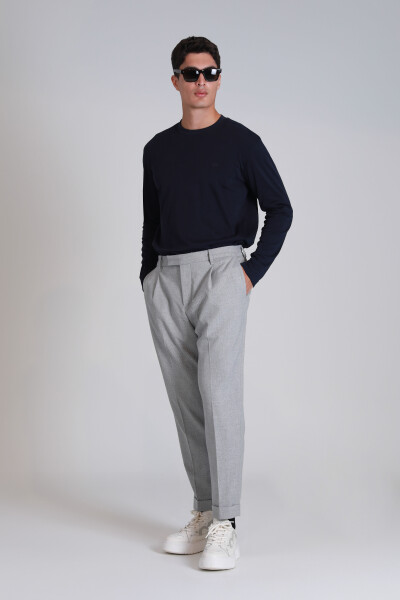 Patrice Erkek Uzun Kol Tişört Lacivert - 4