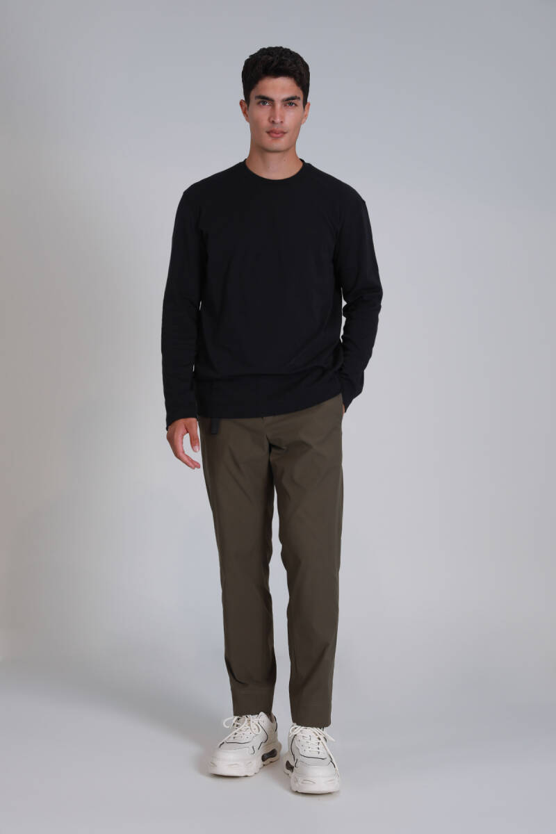 Patrice Erkek Uzun Kol Tişört Siyah - 3