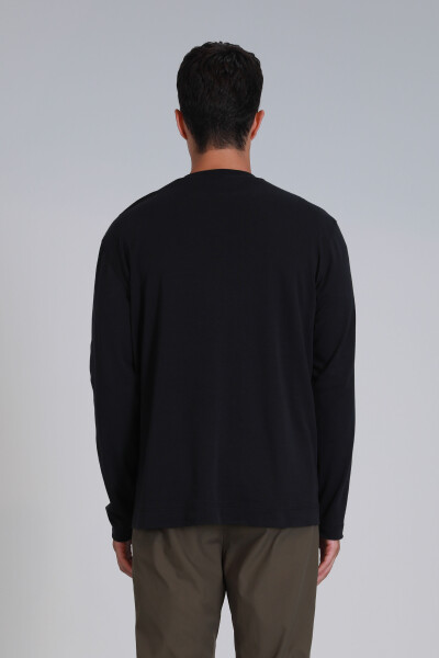 Patrice Erkek Uzun Kol Tişört Siyah - 11