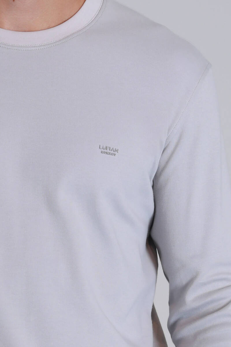 Patrice Erkek Uzun Kol Tişört Taş - 3