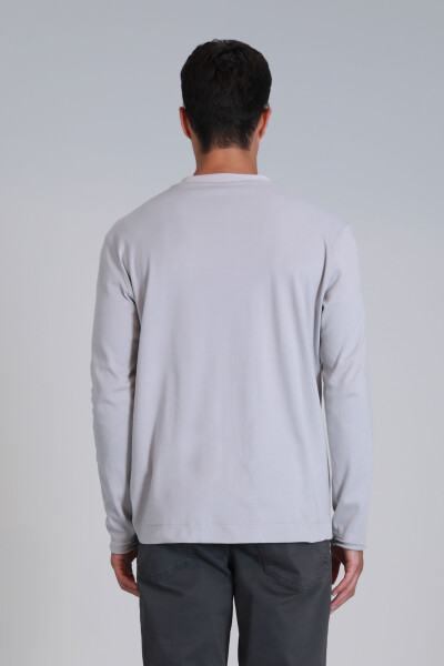 Patrice Erkek Uzun Kol Tişört Taş - 6