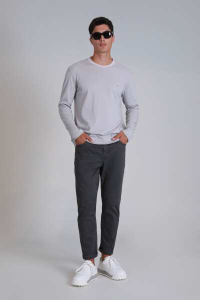 Patrice Men's Long Sleeve T-Shirt Stone - LUFIAN (1)