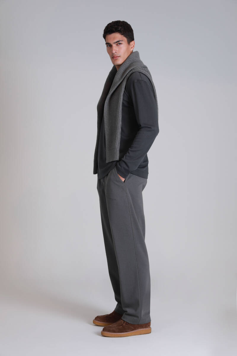 Patrice Men's Long Sleeve T-Shirt Khaki - 4