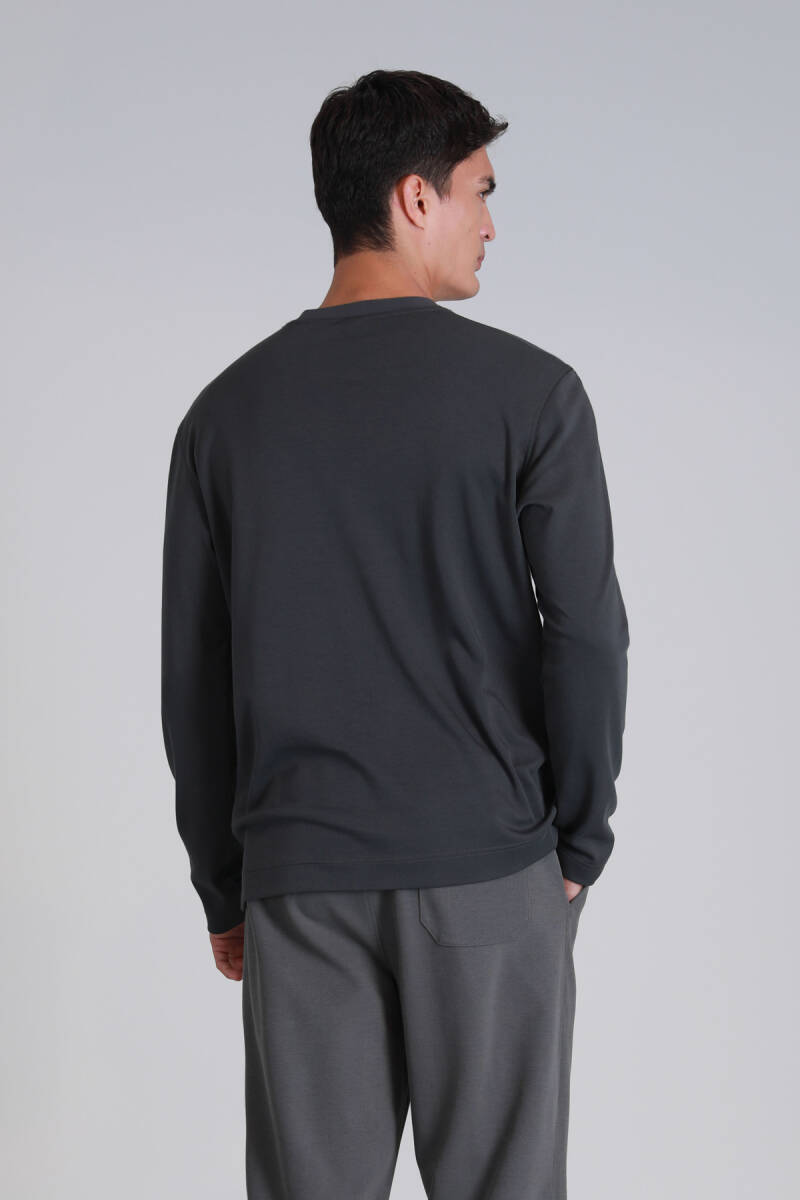 Patrice Men's Long Sleeve T-Shirt Khaki - 6