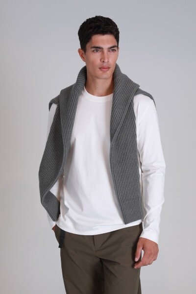 Patrice Men's Long Sleeve T-Shirt Off White - 3