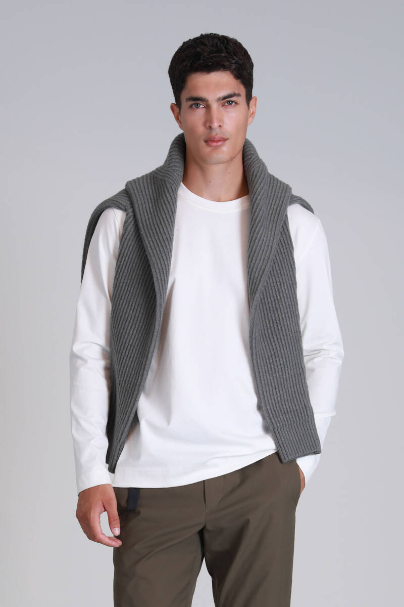 Patrice Men's Long Sleeve T-Shirt Off White - 5