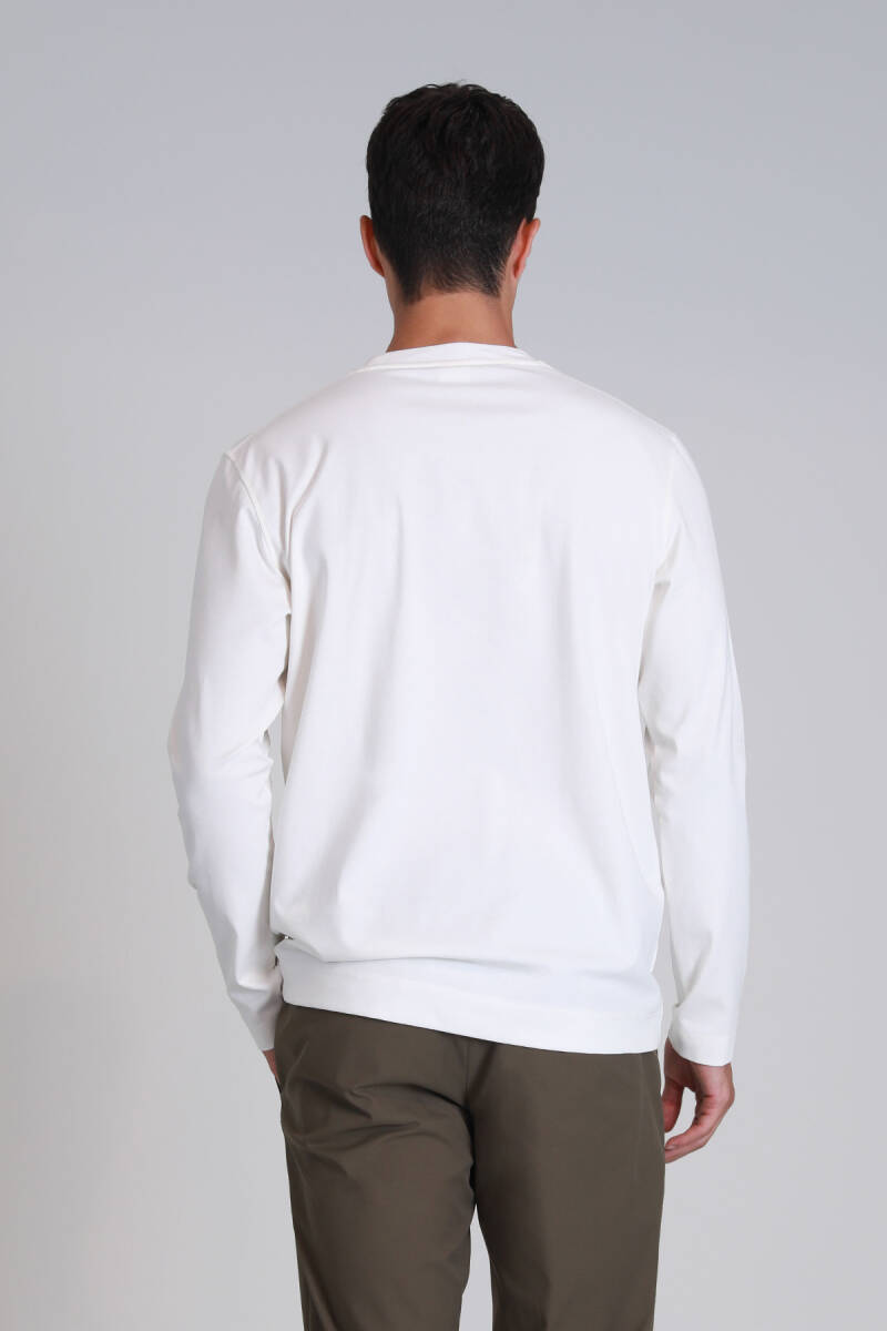 Patrice Men's Long Sleeve T-Shirt Off White - 6