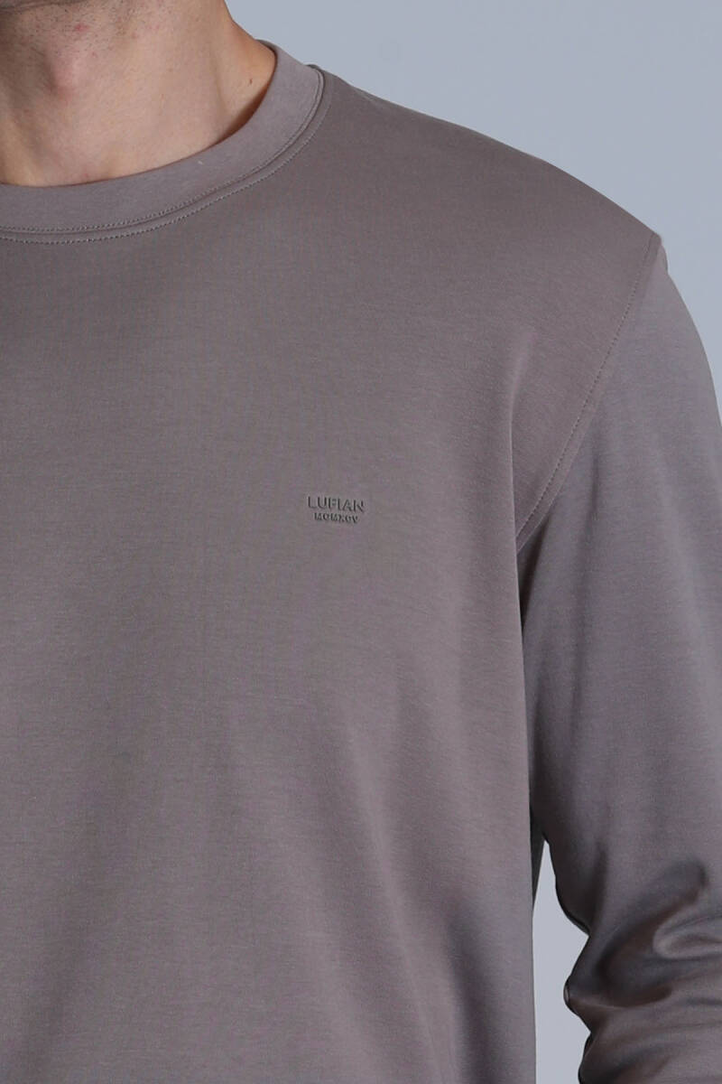 Patrice Men's Long Sleeve T-Shirt Sand - 3