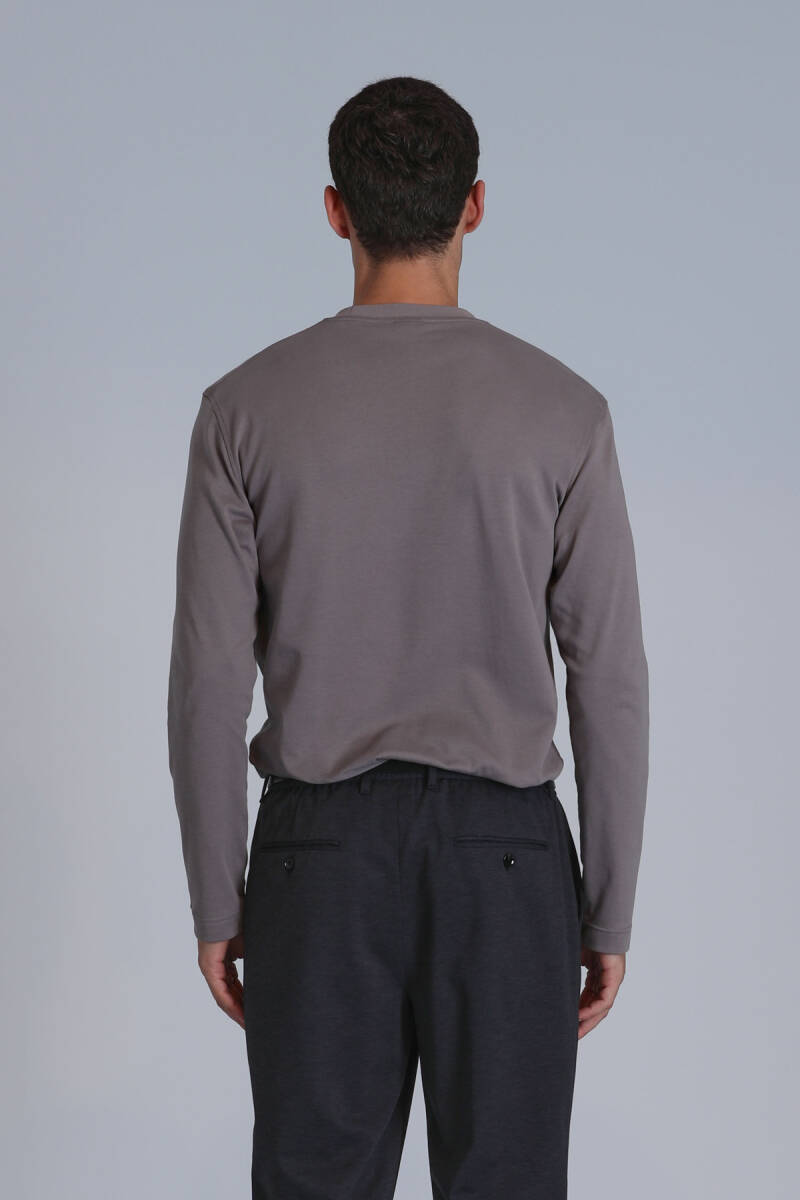 Patrice Men's Long Sleeve T-Shirt Sand - 6